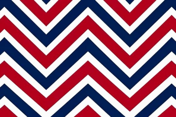 Download Zigzag Stripes Red White and Navy Blue - Stripes Collection