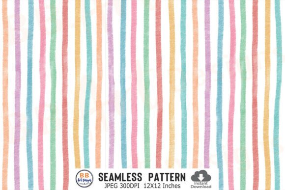 Download Hand Drawn Pastel Crayon Stripes Pattern - Stripes Collection