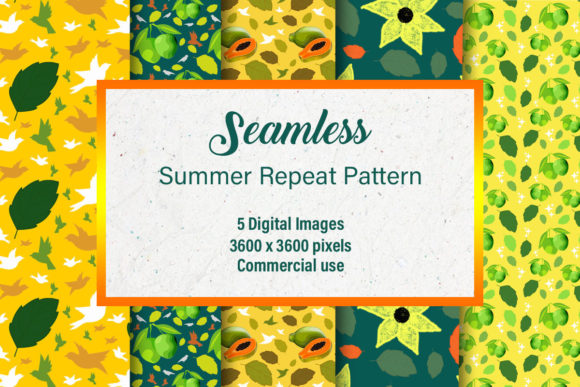 Download Summer Colorful Digital Paper - Summer Collection