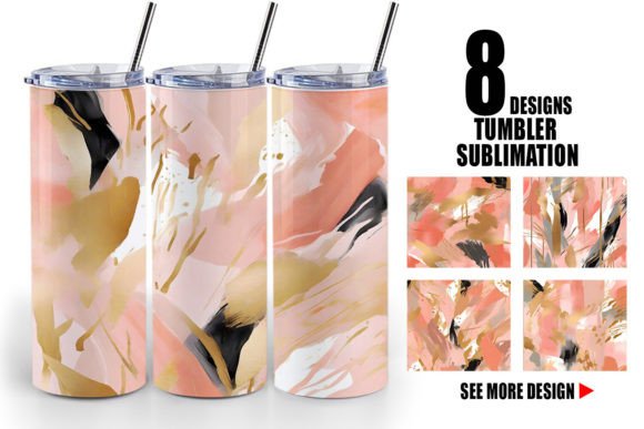 Download Tumbler Contemporary Art Pink - Premium Resources