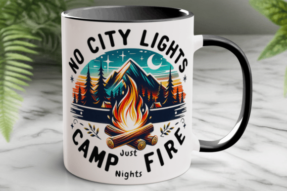 Download Sublimation Camping Coffee Mug Wrap Png - Wrap Collection
