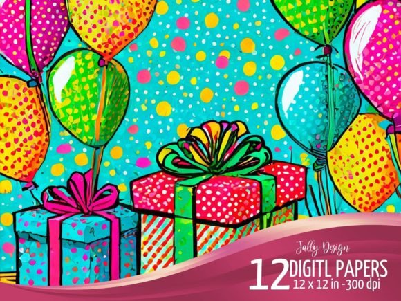 Download Birthday Presents Pop Art Graphics - Graphic Collection