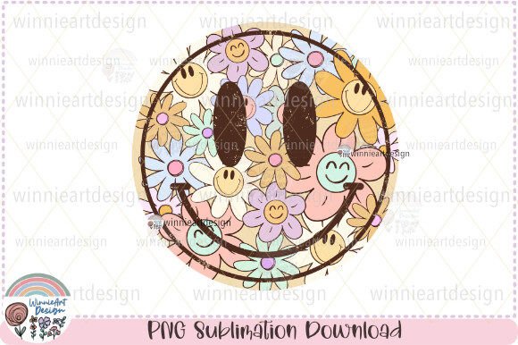 Download Happy Smile Face Boho Flower Summer PNG - Summer Collection